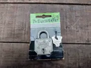 Vintage Master 1-1/4" Little Giant Wrought Steel Padlock 44-D USA NEW!