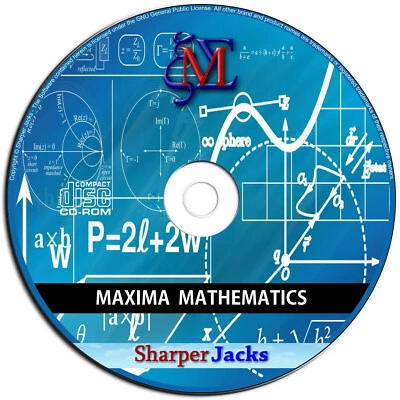 NEW & Fast Ship! Maxima Algebra / Trigonometry / Calculus Mathematics Mac Disc
