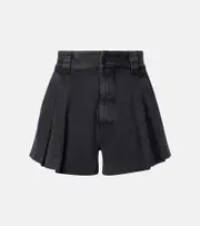 [Frame] Frame The Structural denim shorts 32 black