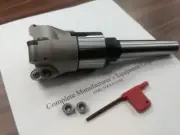 2-1/2" face mill R200, 4 Sandvik RCKT1204 Round inserts, MT2 arbor #506-R200-25