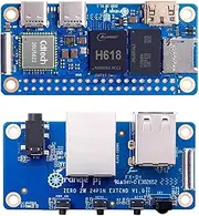 Orange Pi Zero 2W 4GB RAM DDR4 Mini PC Allwinner H618 WiFi Bluetooth 5.0 onboard Antenna BLE SBC Single Board Computer, Support 4K Display Run Android (4GB RAM, with Expansion Board)