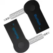 Wireless Bluetooth 3.5mm AUX Audio Stereo Music Home Car Receiver Adapter New 2x