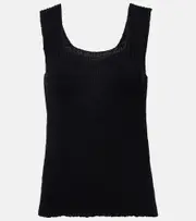 [Khaite] Khaite Wil knitted cotton top AU 16 black