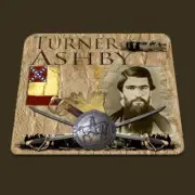 Turner Ashby Confederate Cavalry American Civil War themed mouse pad