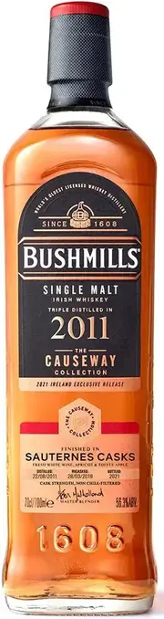 Bushmills Causeway 2011 Sauternes Casks Irish Whiskey 700ml
