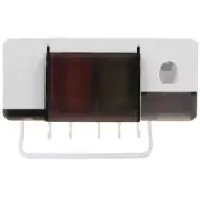 Toothbrush Holder Suction Cup Storage Shelves Wall-mounted Wash Rack