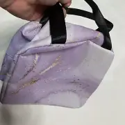 Purple & Gold Insulated Lunch Bag with Handles