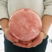 11.55LB top Natural pink rose quartz ball crystal sphere decoration healing