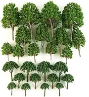 Mixed Model Trees of Different Sizes Accessories Miniature Landscape Scenery Train Model Trees 24pcs