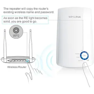 TP-LINK TL-WA850RE 300MWiFi訊號擴展器 強波器 WPS免設定