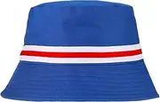 Beyond Happy Rangers Bucket Hat - Traditional Glasgow Rangers Blue, White & Red Sun Hat - Heavy Duty (70% Cotton, 30% Polyester,Unisex), Multicolor, One size