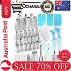 Makmeng Piping Bags and Tips Set - 50Pcs Cake Decorating Supplies Kit with icing