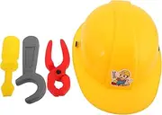 1 Set Engineer Set Tool Kit Handmade Safety Scissors Realistic Tool Construction Pretend Play Hard Hat Repair Tools Plastic