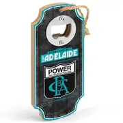 Adelaide Port Power AFL First 18 Bottle Opener Wall Plaque Sign with Hanging Rope