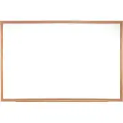 Ghent M2W-18-1 18 in. x 24 in. Wood Frame Melamine Markerboard - 1 Marker and...
