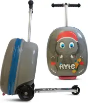 Flyte Zinc Kids Suitcase Scooter Eddie The Elephant 18"