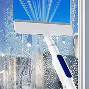 Squeegee for Window Cleaning with Spray and 3pcs Replacement Cleaning Cloth, 2024 Double-Sided Spray Expansion Window Cleaner,Dual Side Mist Detachable Assembly Glass Cleaning Mop for Car Windows