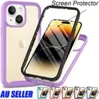 Shockproof Full Body Case For iPhone 16e 15 Pro Max Plus 14 13 12 Screen Cover