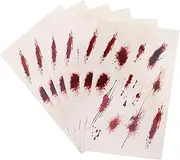 BIUDECO 6pcs Halloween Scar Stickers: Realistic Fake Scar Stickers - Vampire Costume Accessories Temporary Wound Decals For Halloween Makeup Party