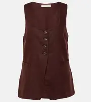 [Faithfull] Faithfull Maya linen vest AU 8 brown