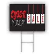 Cyber Monday Sale Monday Special Offer Lawn Vinyl Coroplast Yard Sign