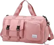 Fitness Duffel Bag, Gym Bag, Yoga Bag, Weekender Bag, Travel Duffel, Carry Tote Bag, Small Travel Bag, Sports Duffel, Duffle Bag with Separation, Oxford Cloth Gym Bag,