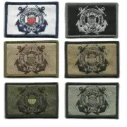 VELCRO® BRAND Fastener Morale HOOK USCG Coast Guard Seal Patches 3x2"