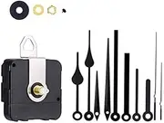 Timelike Silent Quartz DIY Wall Clock Movement Non-Ticking Repair Parts Replacement Kit Including 4 Pairs Hour Hands and Minute Hands 2 Second Hands