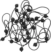 HEATSHAKING 50PCS Bungee Cords with Balls Elastic Tarp Tie Downs for Camping Moving and Outdoor Use Versatile Storage