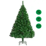 5FT 1.5M Green Christmas Tree 500 PVC Tips Metal Stand Stem Xmas Home Decoration