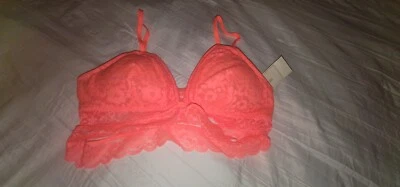 Gilly Hicks Sydney Blue Lace Bralette Women's Small