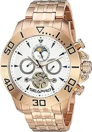 [Seapro] Men's SP5135 Montecillo Analog Display Automatic Self Wind Rose Gold Watch, Chronograph