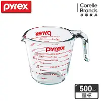 在飛比找Yahoo奇摩購物中心優惠-【美國康寧】Pyrex 耐熱玻璃單耳量杯500ML