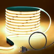 COB LED Light Strip 2-40M, IP65 Waterproof 240 LEDs/m, Super Bright Tape Strip Light for Bedroom, Kitchen, Outdoor Decor AC220V EU AU UK Plug