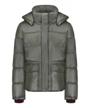 Jessica Simpson Green Steff Cire Puffer Coat Size Small 7-8