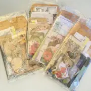 100pcs Ephemera Lot Junk Journal Grab Bag Scrapbook Paper Collage Embellishments