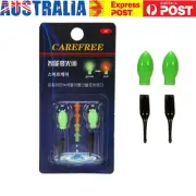2pcs Fishing Float Light 3D Gravity Sensing Fishing Glow Sticks Supplies (green)
