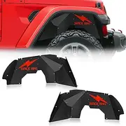 YZONA for Jeep JL Front Inner Fender Liner Compatible with 2018 2019 2020 2021 2022 2023 2024 Jeep Wrangler JL JLU & Gladiator JT 2/4 Doors, Bolt-on Wheel Well Liners Off-Road Engine Protection