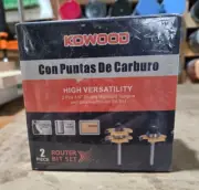 Kowood Pro Tongue & Groove Set of 2 1/4 Inch Shank Router Bits Carbide, New!