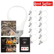Energy-Efficient A15 LED Ceiling Fan Light Bulb, 750 Lumens, 12 Pcs, 5000K