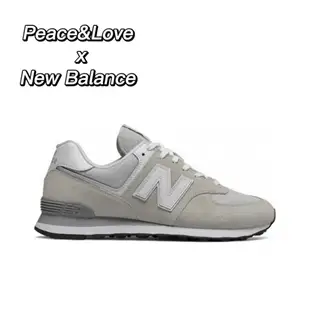 New Balance 574系列 減震防滑耐磨 低幫 跑步鞋 男女同款 灰色 2E寬