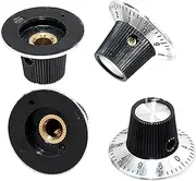 Ｓｉｍｈｏａ 4 Pieces Guitar Knobs, Potentiometer, Replaces Lightweight Professional Tone Knobs for Electric Guitar for Performances