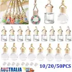 Bulk Car Hanging Diffuser Air Freshener Perfume Empty Mini Glass Bottle Ornament