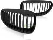 Rejilla frontal for BMW Serie 6 E63 E64 02-10 MATT Negro Envío gratuito GRBM72WL