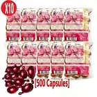 [500 Capsules] Super Long Hair Vitamin E Jojoba Oil For Chemically Treated Hair