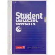 Brunnen Spiral Notebook Student A4 Lined With Randlinie Blue 80 Sheets