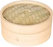 Bamboo Steamer Basket Chinese Cooking Food Cooker 15cm 18cm - 15cm