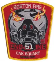 Boston Engine 51 Oak Square Brighton NEW Fire Patch