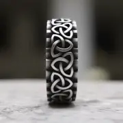 Trinity Celtic Knot Ring 925 Sterling Silver | Handmade Irish Wedding Band