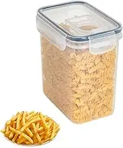 Ruhnjyg Rice Storage Container - Food Grade Cereal Storage Box, Airtight Organization Canisters With Lids, Kitchen And Pantry Organization For Rice - 1.6L